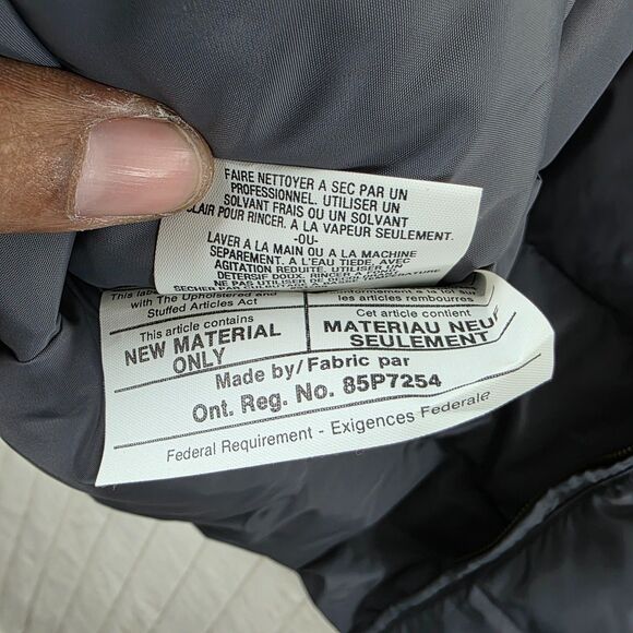 Vintage Eddie Bauer Men's Puffer Vest XL Gray Goose Down Made in USA Size XL - Picture 7 of 11